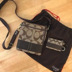 COACH Crossbody Bag with Keychain Clutch
